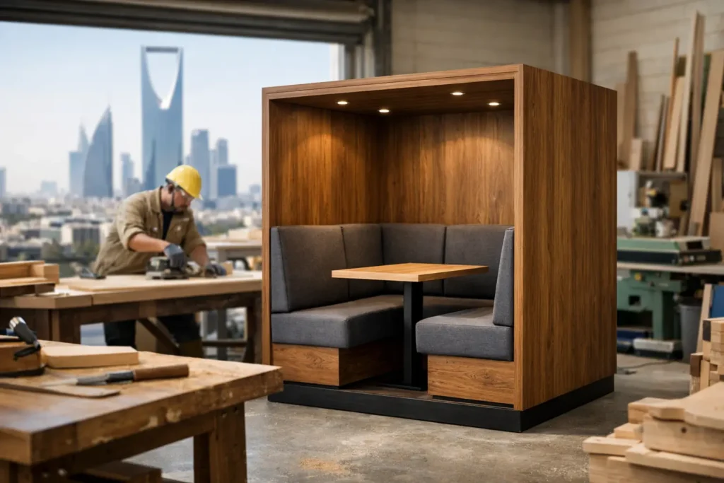 Wooden Booth Manufacturing Riyadh That Performs